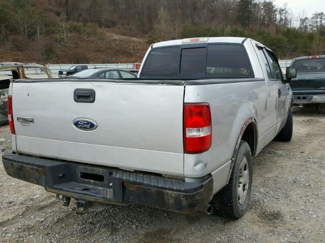 1FTRX12W95NA67054 - 2005 FORD F150 SILVER photo 4