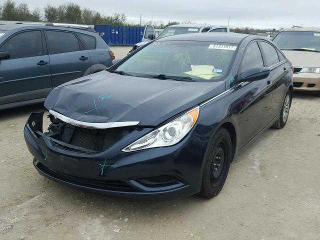 5NPEB4ACXCH325407 - 2012 HYUNDAI SONATA GLS BLUE photo 2