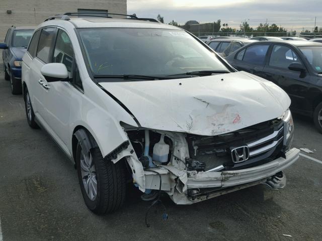 5FNRL5H62EB120914 - 2014 HONDA ODYSSEY EX WHITE photo 1