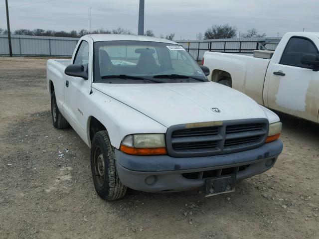 1B7FL26X61S333343 - 2001 DODGE DAKOTA WHITE photo 1