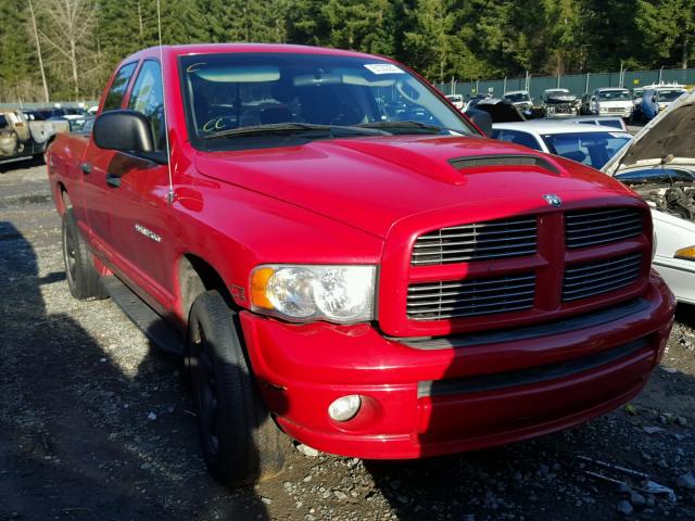 1D7HU18D85J528817 - 2005 DODGE RAM 1500 S RED photo 1