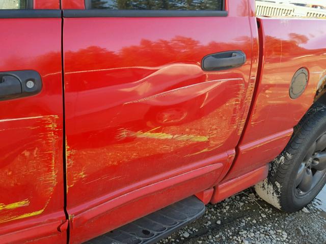 1D7HU18D85J528817 - 2005 DODGE RAM 1500 S RED photo 9