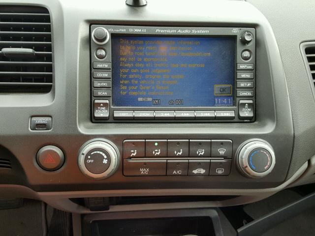 2HGFG12827H551133 - 2007 HONDA CIVIC EX BLUE photo 9