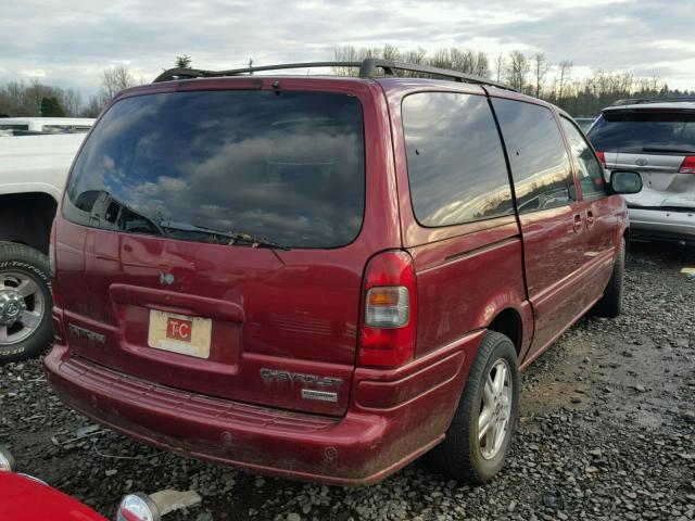 1GNDV13E22D316745 - 2002 CHEVROLET VENTURE LU RED photo 4