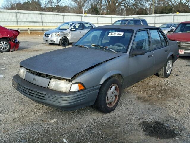 1G1JC5448P7134240 - 1993 CHEVROLET CAVALIER V GRAY photo 2