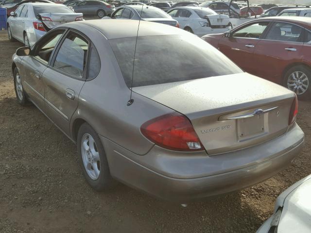 1FAHP55U32G249948 - 2002 FORD TAURUS SES GRAY photo 3