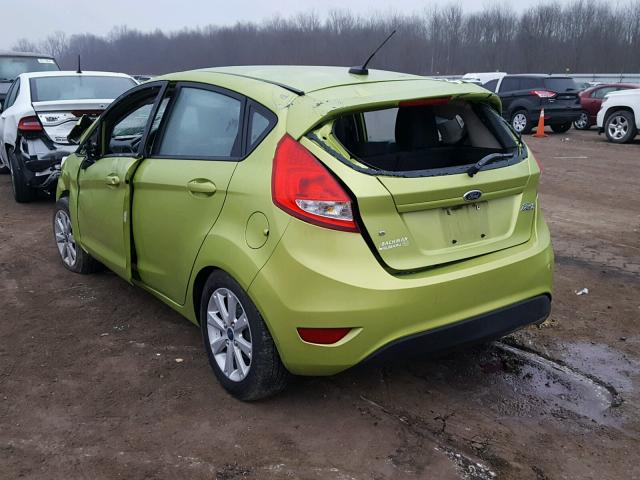 3FADP4EJ4BM225632 - 2011 FORD FIESTA SE GREEN photo 3