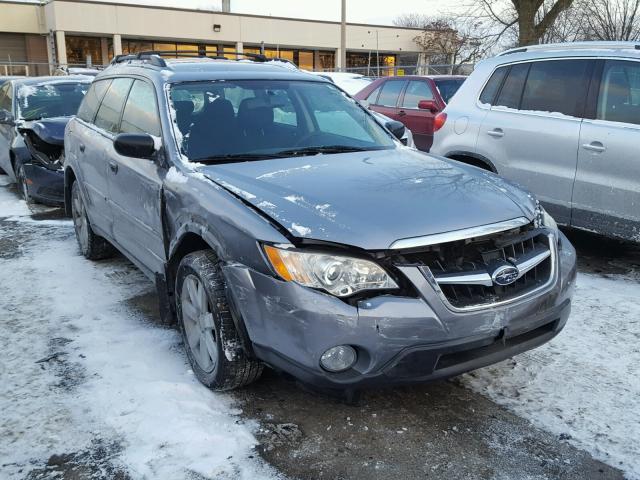 4S4BP61C097344072 - 2009 SUBARU OUTBACK 2. GRAY photo 1