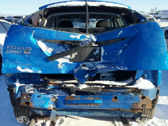 1FAFP31N97W118580 - 2007 FORD FOCUS ZX3 BLUE photo 9