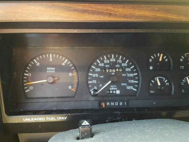 1B7GL23Y5NS581476 - 1992 DODGE DAKOTA BLUE photo 8