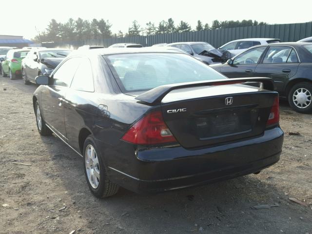 1HGEM21903L067253 - 2003 HONDA CIVIC EX BLACK photo 3