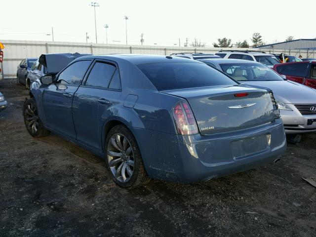 2C3CCABG1EH261603 - 2014 CHRYSLER 300 S BLUE photo 3