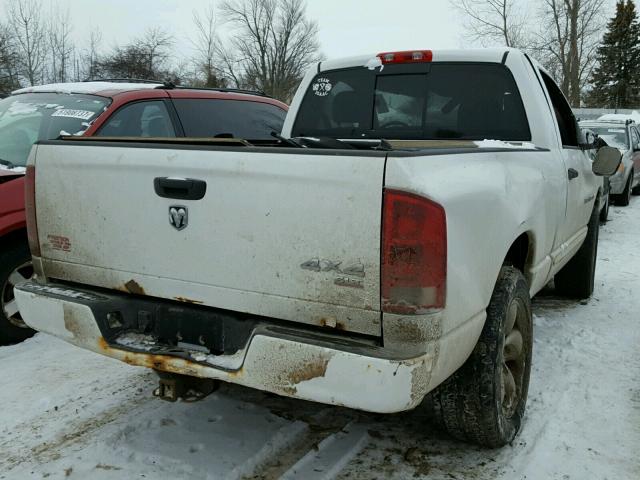 1D7HU16D85J563991 - 2005 DODGE RAM 1500 S WHITE photo 4