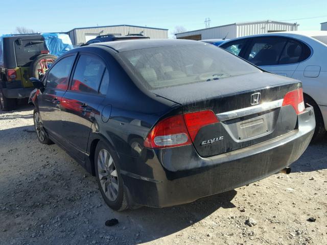 19XFA1F93BE010423 - 2011 HONDA CIVIC EXL 黑色 照片 3