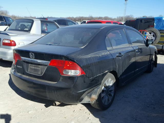 19XFA1F93BE010423 - 2011 HONDA CIVIC EXL 黑色 照片 4