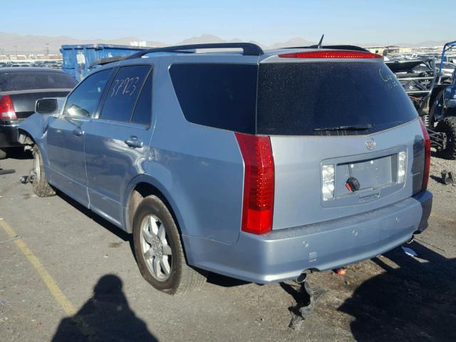 1GYEE637480129237 - 2008 CADILLAC SRX BLUE photo 3