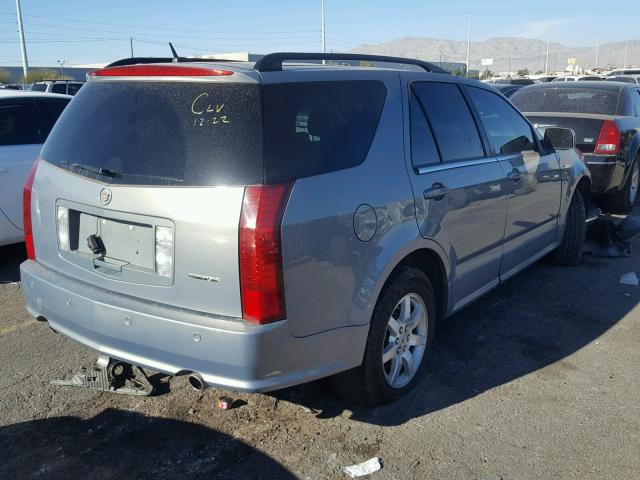 1GYEE637480129237 - 2008 CADILLAC SRX BLUE photo 4