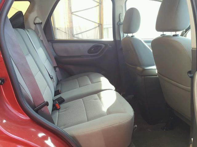 1FMCU931X5KC72153 - 2005 FORD ESCAPE XLT RED photo 6