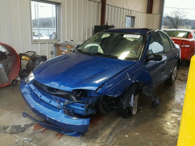 1G1JC52F037120413 - 2003 CHEVROLET CAVALIER BLUE photo 2