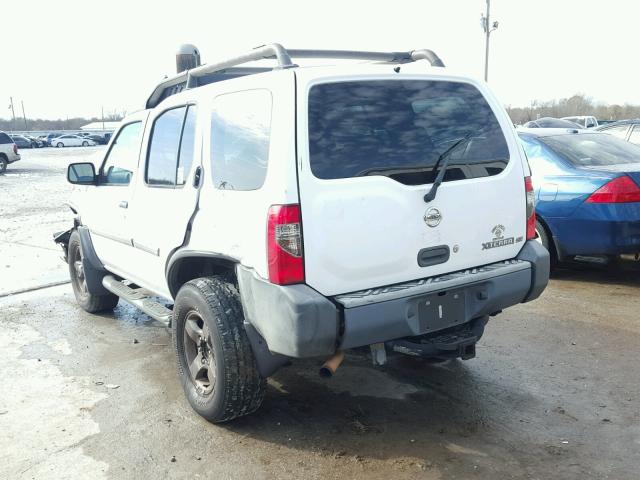 5N1ED28T92C536169 - 2002 NISSAN XTERRA XE WHITE photo 3