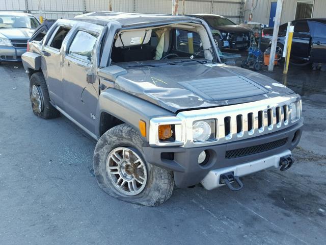 5GTEN13E898125968 - 2009 HUMMER H3 GRAY photo 1