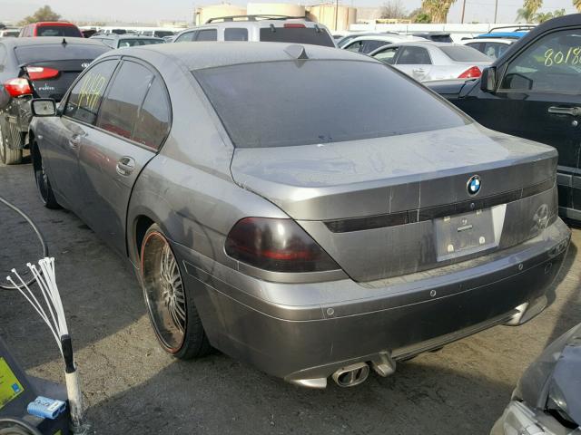 WBAGL63525DP76188 - 2005 BMW 745 I GRAY photo 3