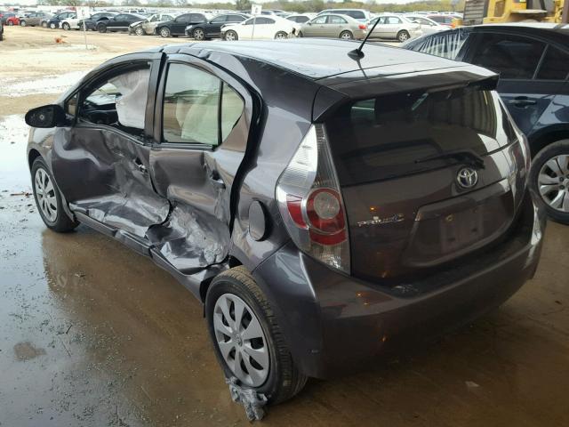 JTDKDTB37E1078024 - 2014 TOYOTA PRIUS C GRAY photo 3