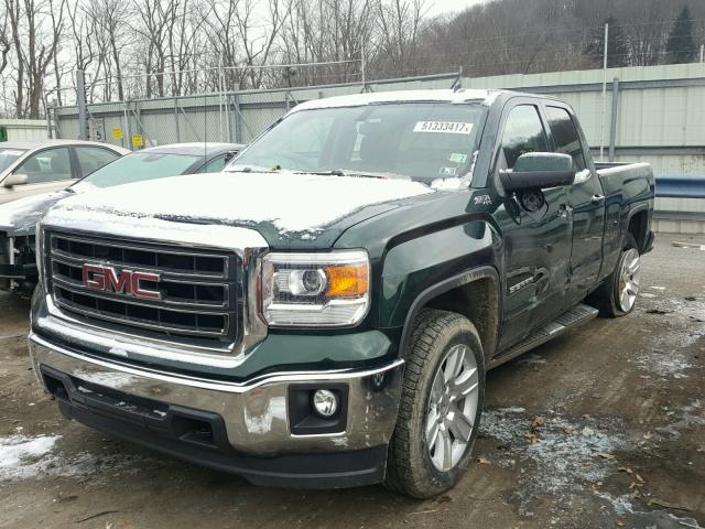 1GTV2UEC5EZ363942 - 2014 GMC SIERRA K15 GREEN photo 2