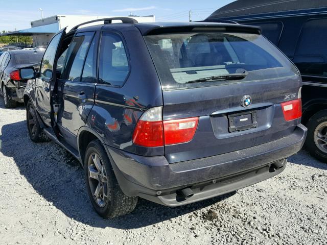 5UXFA13546LY33696 - 2006 BMW X5 3.0I PURPLE photo 3