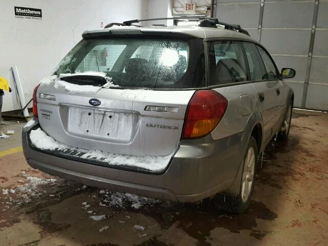 4S4BP61C177335541 - 2007 SUBARU LEGACY OUT SILVER photo 4