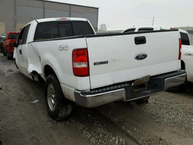 1FTVX14525NC01602 - 2005 FORD F150 WHITE photo 3