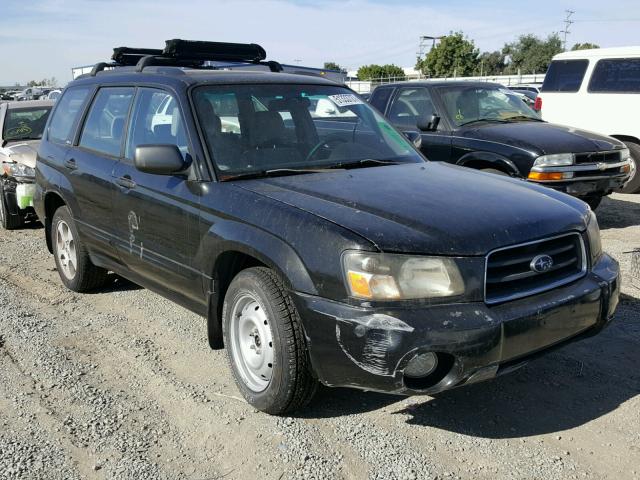 JF1SG65684H718025 - 2004 SUBARU FORESTER 2 BLACK photo 1