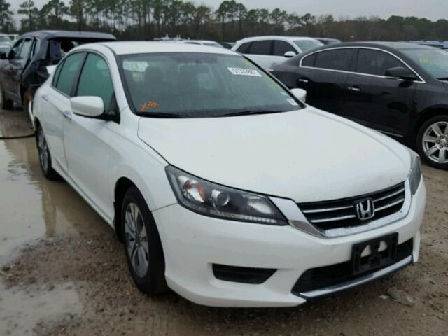 1HGCR2F35EA214100 - 2014 HONDA ACCORD LX WHITE photo 1