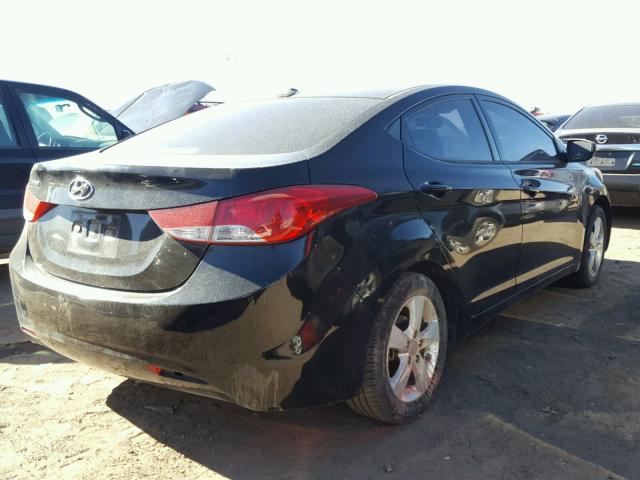 KMHDH4AE3DU716588 - 2013 HYUNDAI ELANTRA GL BLACK photo 4