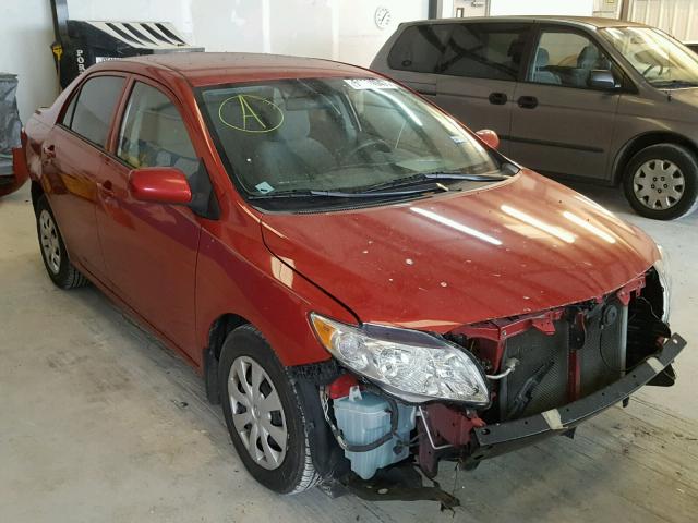 1NXBU4EEXAZ345082 - 2010 TOYOTA COROLLA BA RED photo 1