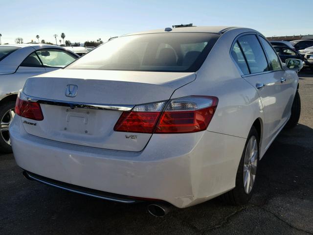 1HGCR3F83EA026791 - 2014 HONDA ACCORD EXL WHITE photo 4