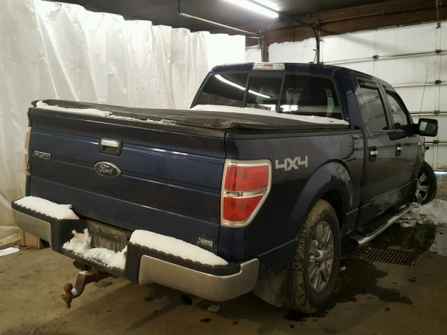 1FTFW1EV3AFD41247 - 2010 FORD F150 SUPER BLUE photo 4