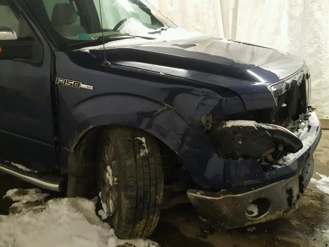 1FTFW1EV3AFD41247 - 2010 FORD F150 SUPER BLUE photo 9