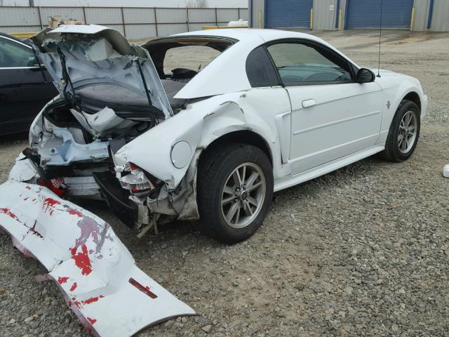 1FAFP40443F437863 - 2003 FORD MUSTANG WHITE photo 4