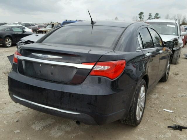 1C3CCBBB4DN571437 - 2013 CHRYSLER 200 BLACK photo 4