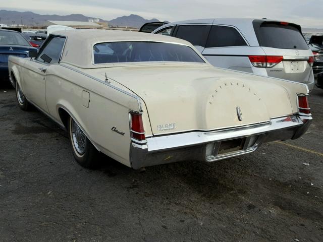 9Y89A867208 - 1969 LINCOLN CONTINENTA CREAM photo 3