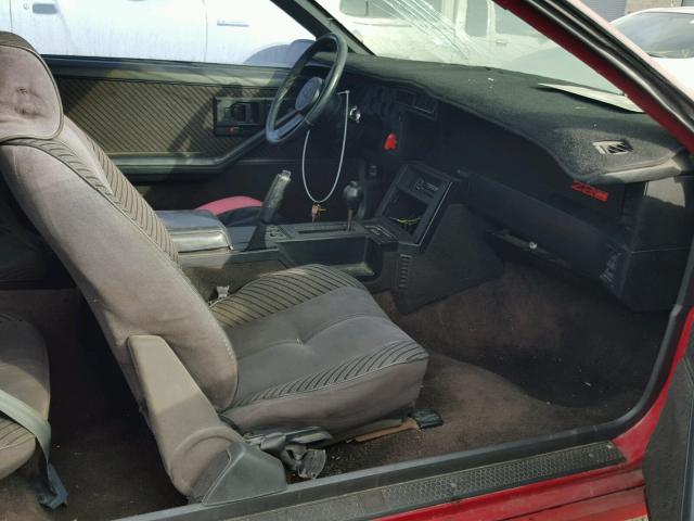 1G1AP87H8EL124879 - 1984 CHEVROLET CAMARO RED photo 5