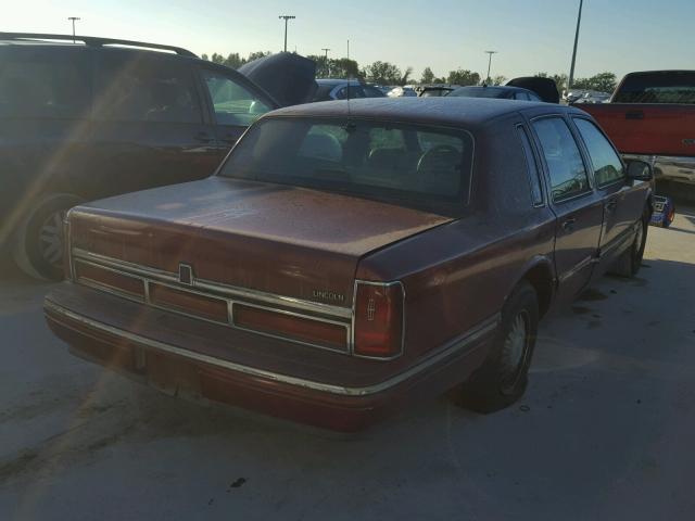 1LNLM83W0TY629954 - 1996 LINCOLN TOWN CAR C BURGUNDY photo 4