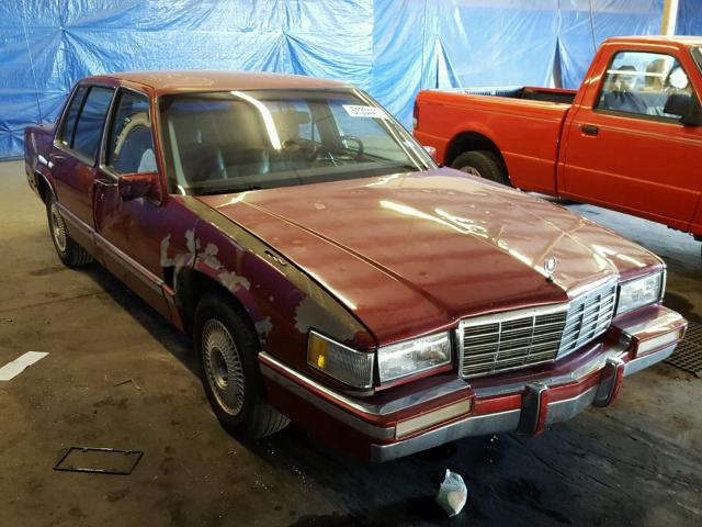 1G6CD53B5P4248391 - 1993 CADILLAC DEVILLE MAROON photo 1