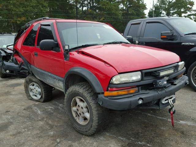 1GNCT18W5YK103893 - 2000 CHEVROLET BLAZER RED photo 1