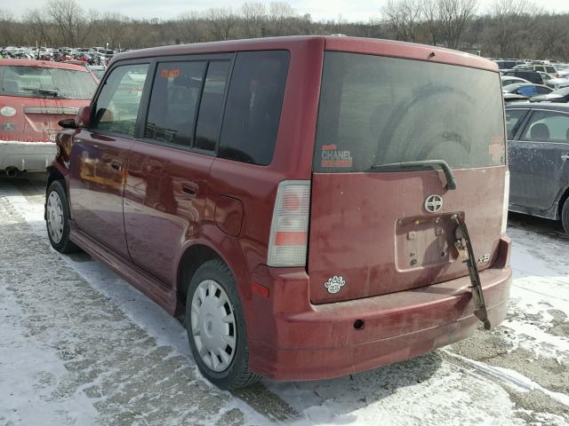 JTLKT324964114604 - 2006 TOYOTA SCION XB RED photo 3