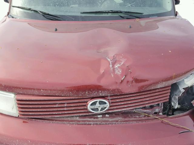 JTLKT324964114604 - 2006 TOYOTA SCION XB RED photo 7