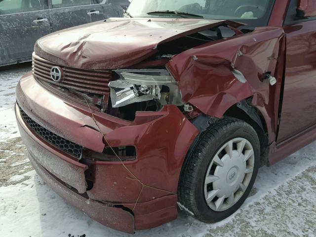 JTLKT324964114604 - 2006 TOYOTA SCION XB RED photo 9