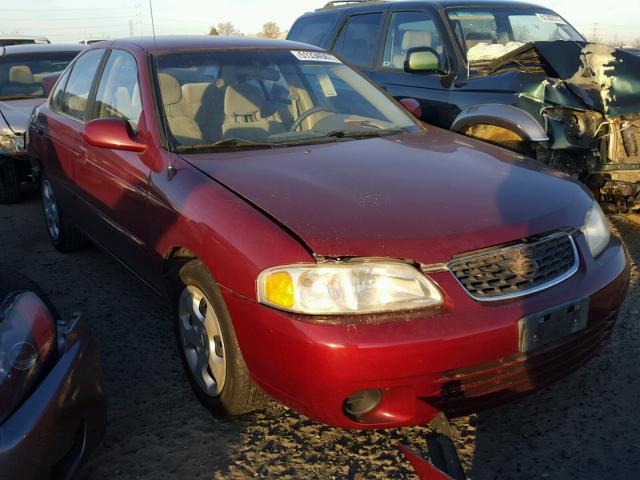 3N1CB51D43L704377 - 2003 NISSAN SENTRA XE RED photo 1