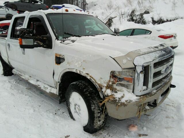 1FTSW21R08EA12681 - 2008 FORD F250 SUPER WHITE photo 9